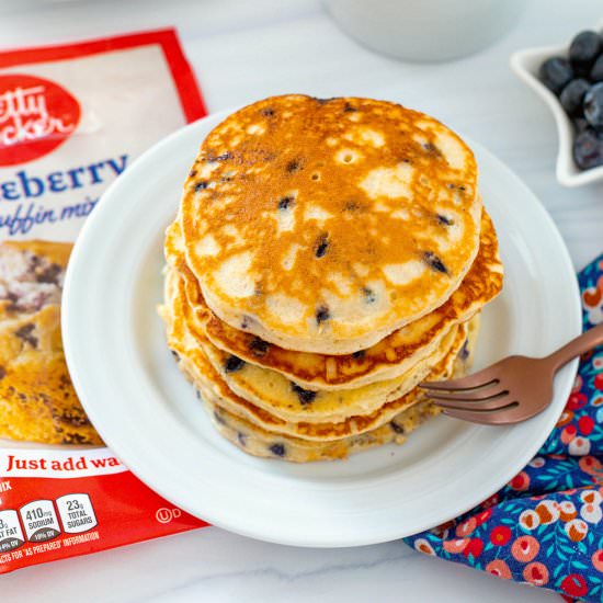 Muffin Mix Pancakes - Recipe photo by Wearenotmartha