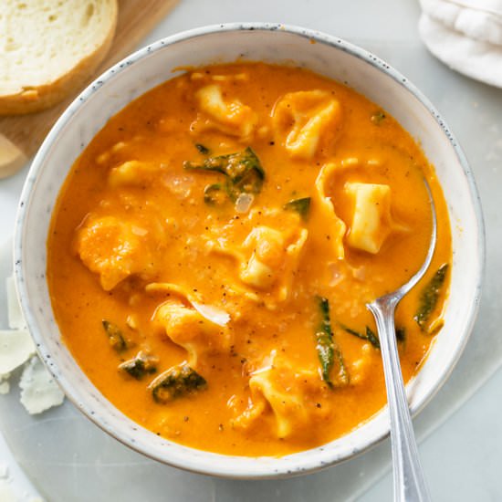 Tomato Tortellini Soup - Recipe photo by TheCozyCook