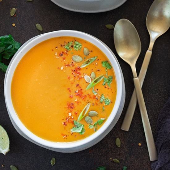 Thai Butternut Squash Soup - Recipe photo by ruchiskitchen