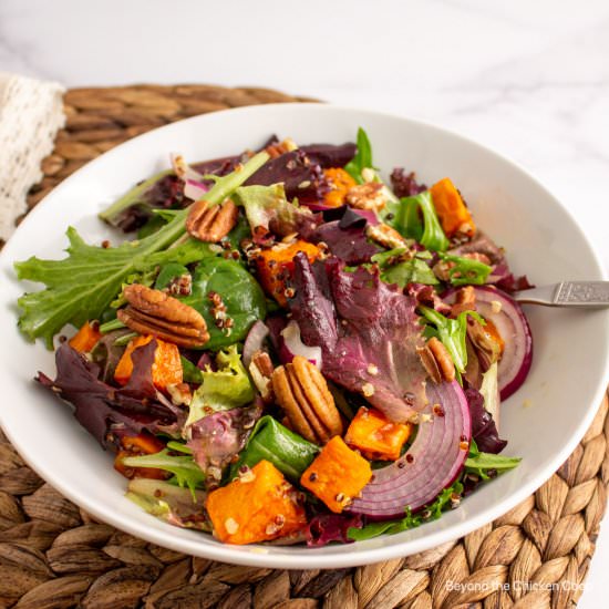 Roasted Sweet Potato Salad - Recipe photo by BeyondtheCoop