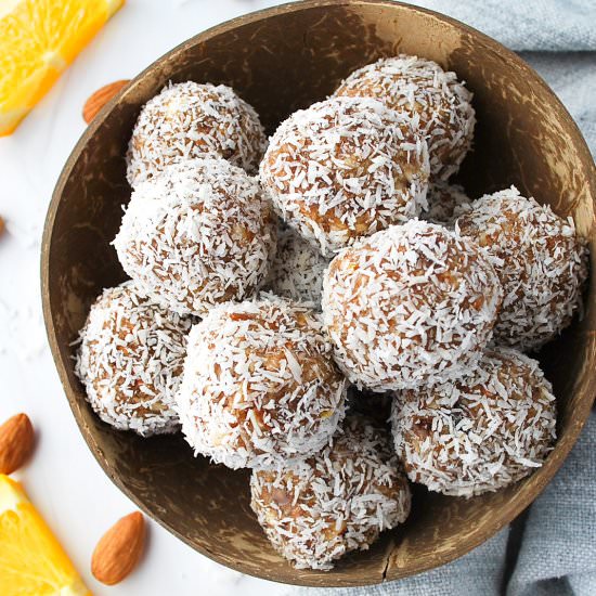 Almond Date Balls with Coconut - Recipe photo by AmeesSavoryDish