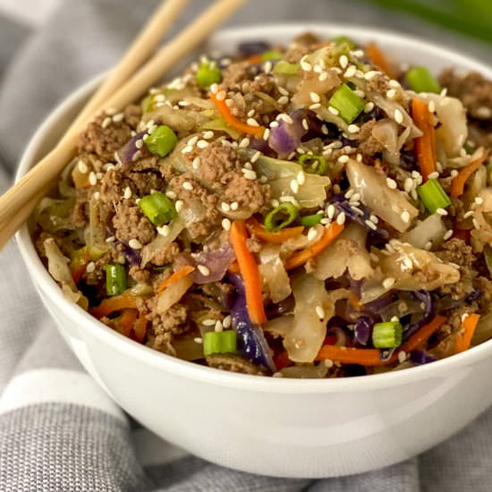 One Pan Egg Roll in a Bowl - Recipe photo by Whiskfulcooking