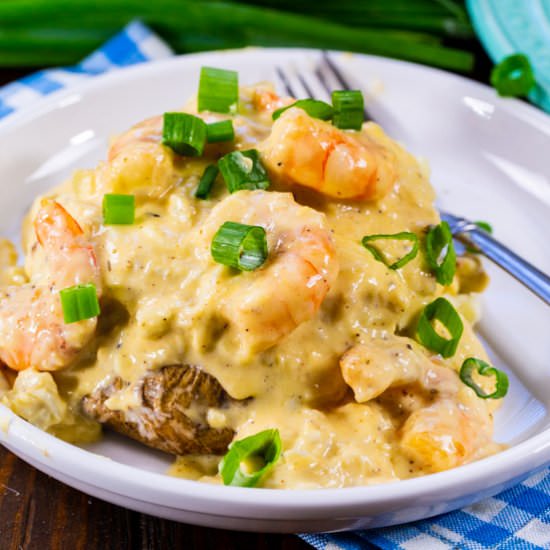 Stuffed Potatoes with Seafood - Recipe photo by spicysouthernkitchen