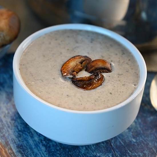 Keto Creamy Mushroom Soup - Recipe photo by tarasketokitchen