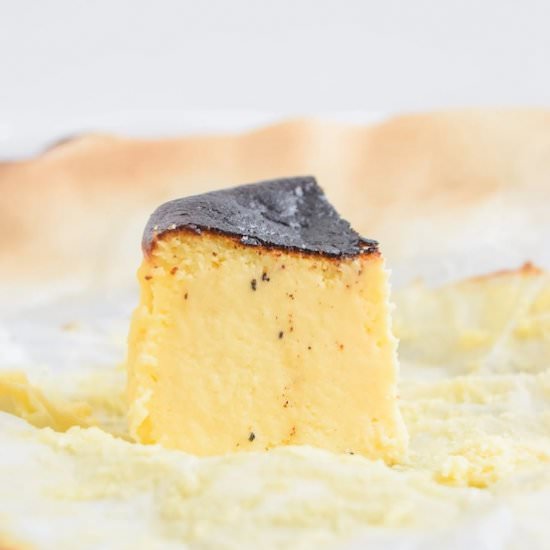 Basque Cheesecake For 1 - Recipe photo by Annikaeats