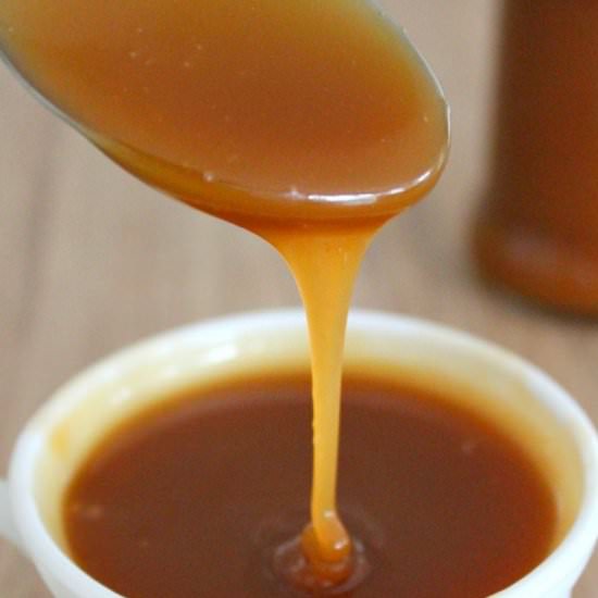 SALTED CARAMEL SAUCE - Recipe photo by Easy Peasy Creative Ideas