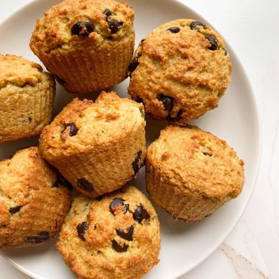 Paleo Chocolate Chip Muffins - Recipe photo by frozen_bananas_