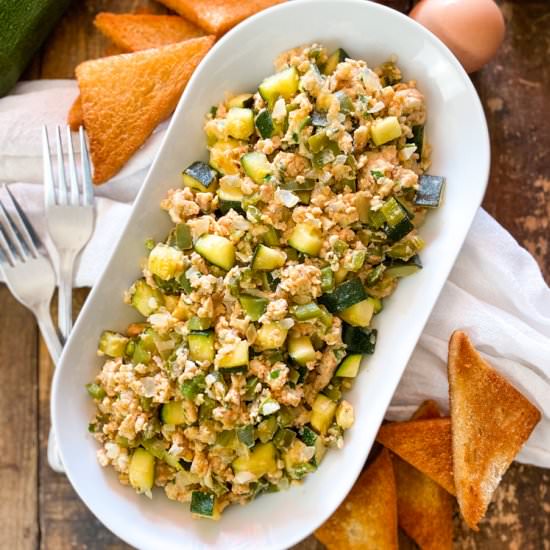 Basque-Style Scrambled Eggs - Recipe photo by Spain on a Fork
