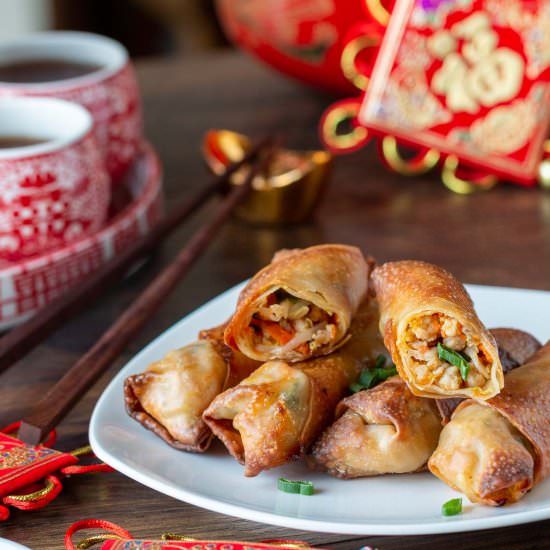 Air Fryer Spring Rolls - Recipe photo by Healthy World Cuisine