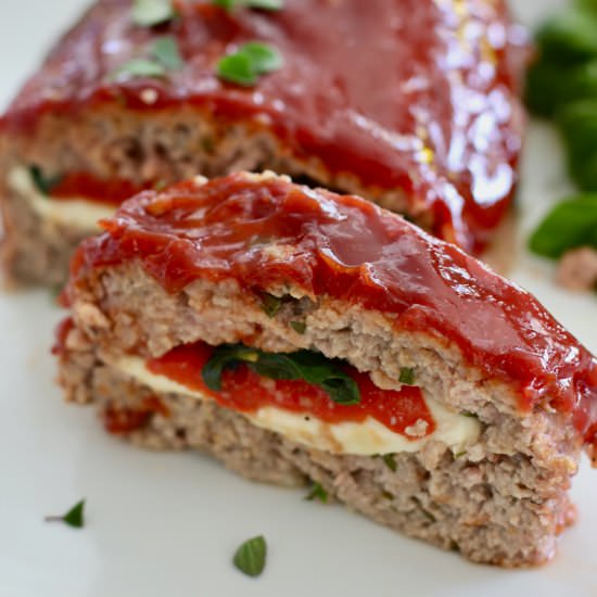 Stuffed Meatloaf - Recipe photo by laughingspatula.com