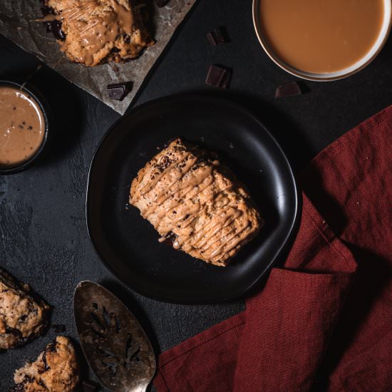 Chocolate Chip Espresso Scones - Recipe photo by Liv Vegan Strong