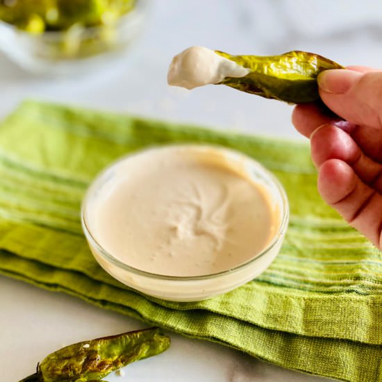 Shishito Pepper Dipping Sauce - Recipe photo by theshortordercook