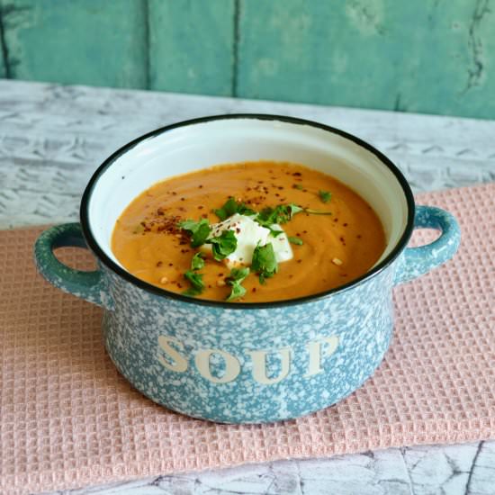Masala Sweet Potato Soup - Recipe photo by Fiona Kennedy