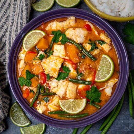 Easy Thai Red Fish Curry - Recipe photo by skinnyspatula