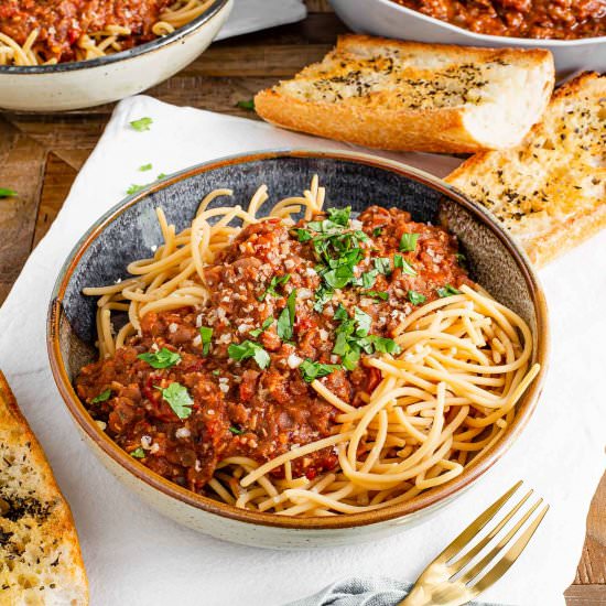 Red Lentil "Ragu" - Recipe photo by tastythriftytimely