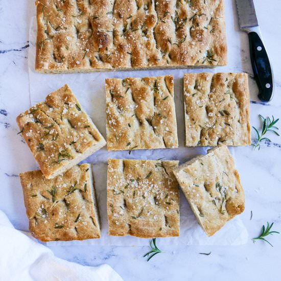 Sourdough Rosemary Focaccia - Recipe photo by gastronotherapy