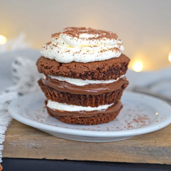 Nutella Tiramisu Cakes - Recipe photo by Thyme of Season