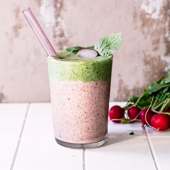 Radish Greens Smoothie - Recipe photo by forkintheroad