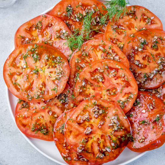 EASY MARINATED TOMATOES - Recipe photo by healthyfitnessmeals