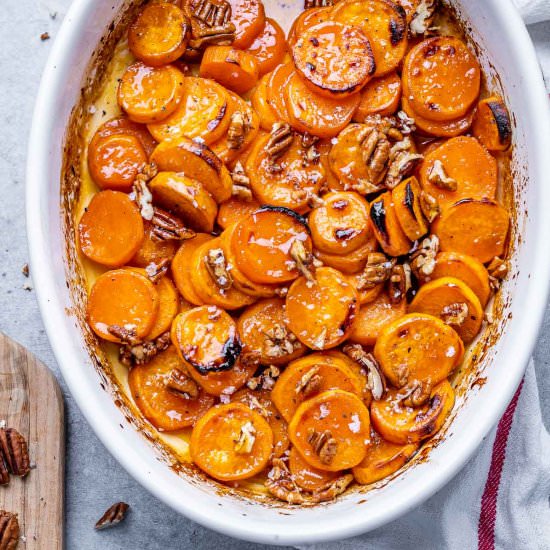 BAKED CANDIED SWEET POTATOES - Recipe photo by healthyfitnessmeals
