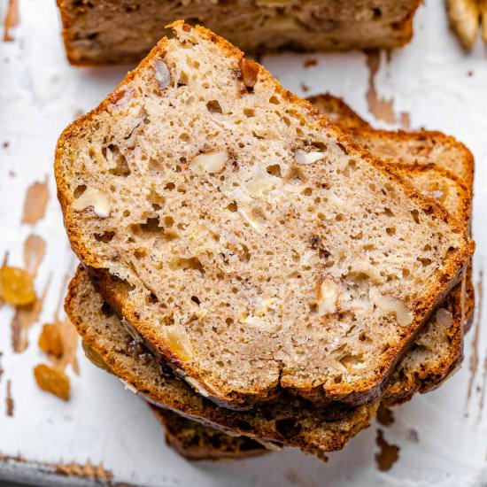 HEALTHY APPLE WALNUT BREAD RECIPE - Recipe photo by healthyfitnessmeals