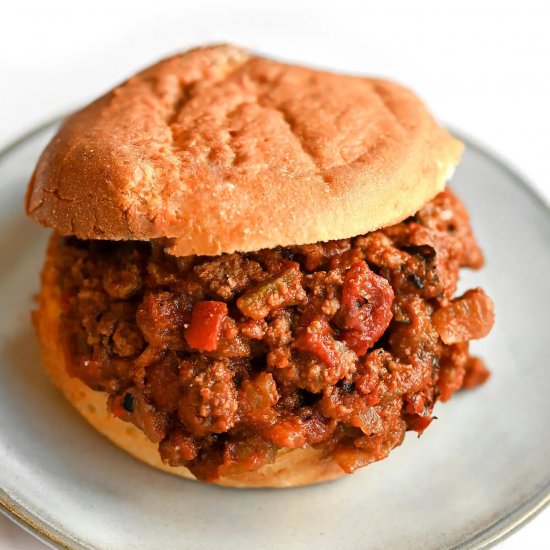 Healthy Sloppy Joes - Recipe photo by rebeccataig.com