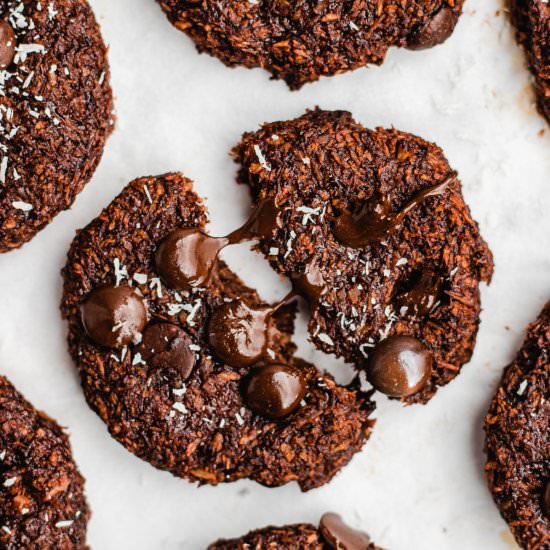 Chocolate banana coconut cookies - Recipe photo by Thedeliciousplate