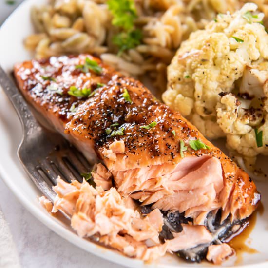 Maple Soy Glazed Salmon - Recipe photo by pumpkinnspice
