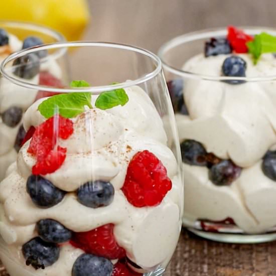 Cream Cheese Berry Dessert Parfaits - Recipe photo by seasonedkitchen