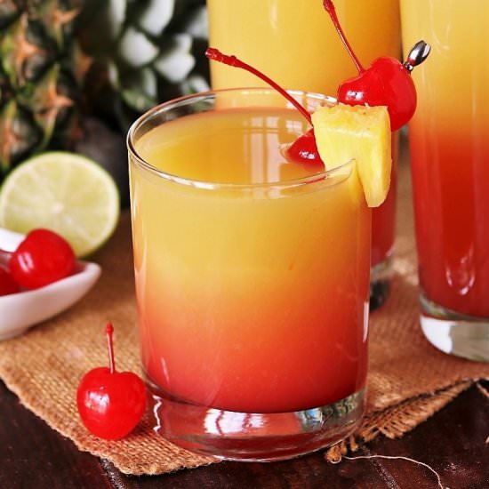 Pineapple Upside-Down Cocktail - Recipe photo by thekitchenismyplayground