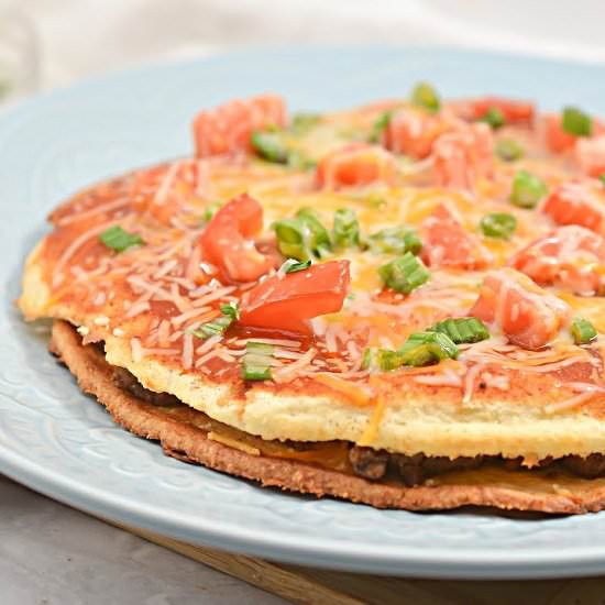 KETO TACO BELL MEXICAN PIZZA - Recipe photo by Stylish Cravings