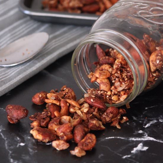 Homemade Healthy Grain Free Granola - Recipe photo by savorytosweetfood