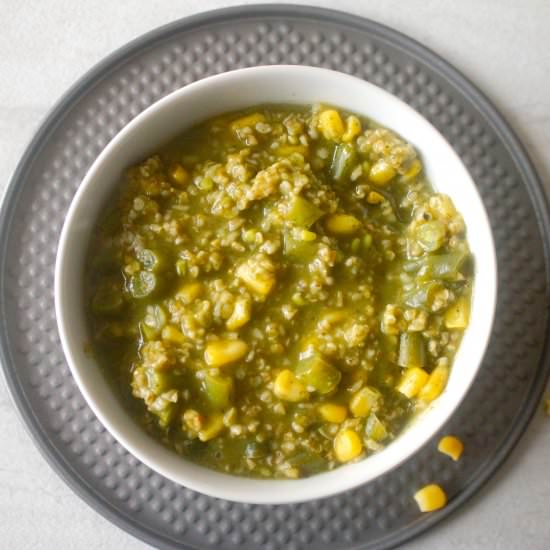 Green herbed oats - Recipe photo by Earthlysuperfood