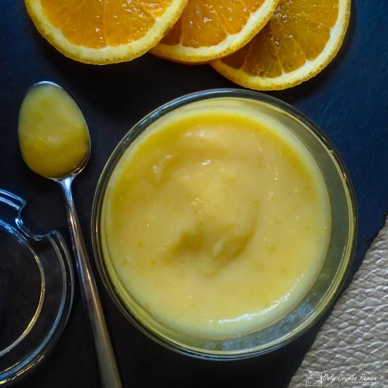 Homemade orange curd - Recipe photo by Recipe Crumbs