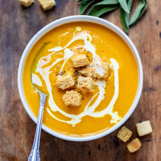 Butternut Squash Soup - Recipe photo by veggie desserts