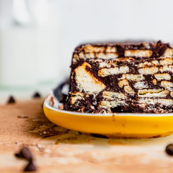 Chocolate Biscuit Cake - Recipe photo by ScienceandCrumbs