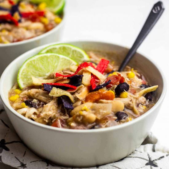 Chick-fil-A Chicken Tortilla Soup - Recipe photo by SundaySupper