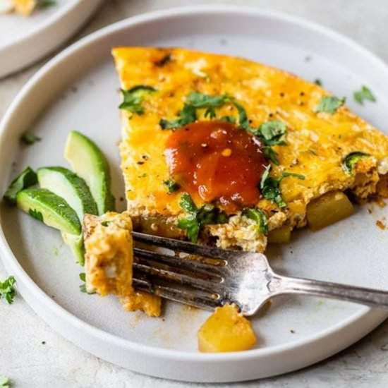 Crustless Potato Jalapeño Quiche - Recipe photo by Skinnytaste