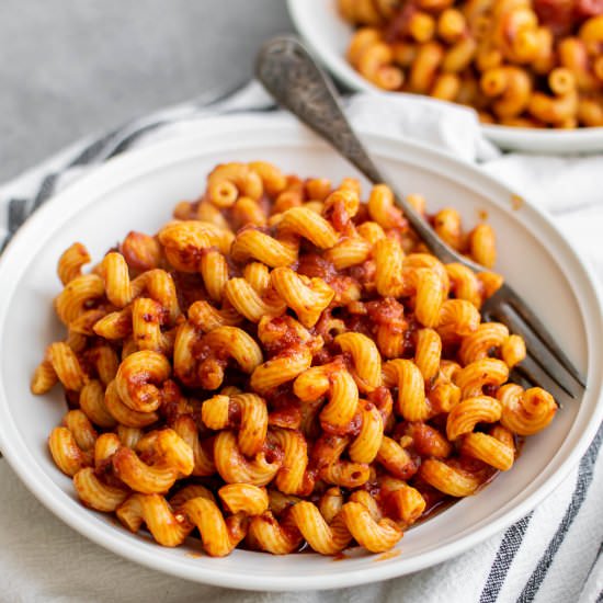 Pasta with ‘Nduja Tomato Sauce - Recipe photo by CarolynsCooking