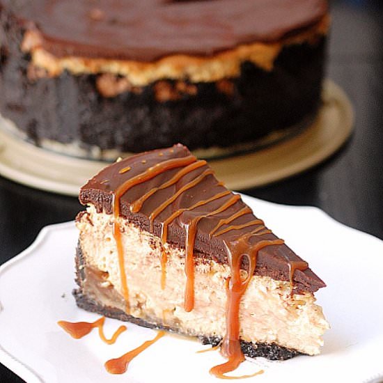 White chocolate caramel cheesecake - Recipe photo by evabakes