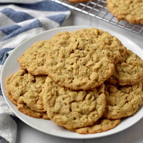 GF Peanut Butter Oatmeal Cookies - Recipe photo by Flavor Walk