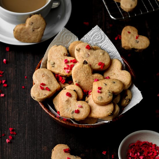 Strawberry Flavoured Shortbread - Recipe photo by Searchingforspice
