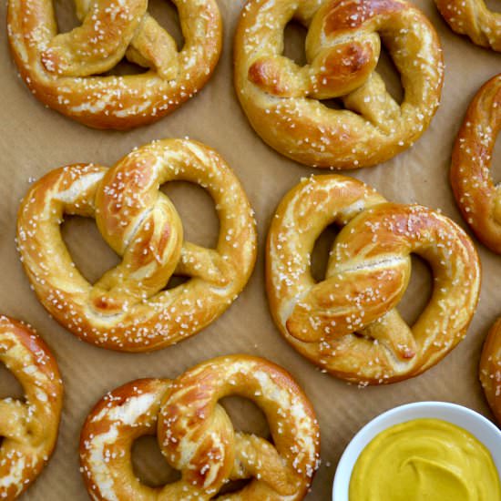 Easy Homemade Soft Pretzels - Recipe photo by justataste