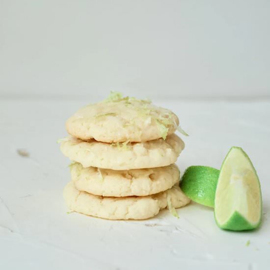 Key Lime Cake Mix Cookies - Recipe photo by CakeMixRecipes