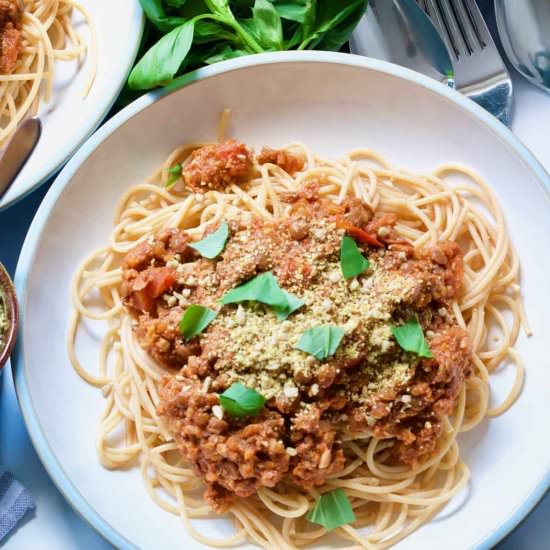 Vegan Lentil Ragu - Recipe photo by joskitchenlarder