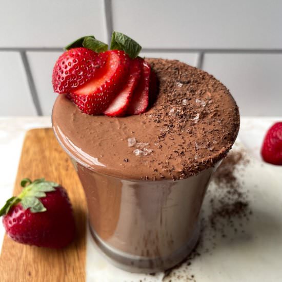 Healthy Protein Chocolate Mousse - Recipe photo by frozen_bananas_