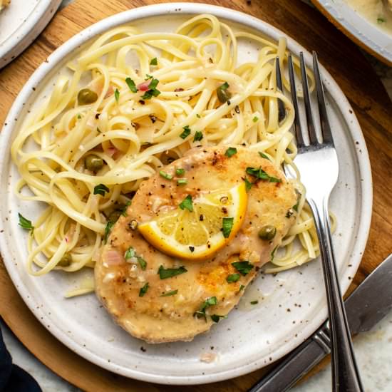 Vegan Chicken Piccata - Recipe photo by from my bowl