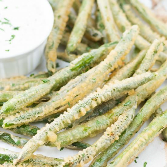 Deep Fried Green Beans - Recipe photo by beyondthenoms