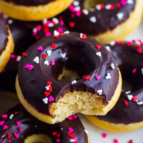 Baked Donuts with Chocolate Glaze - Recipe photo by Kathryns.kitchen.blog