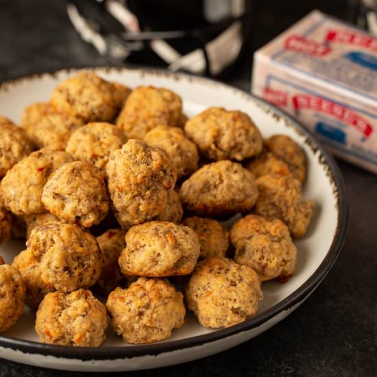 Pimento Cheese Sausage Balls - Recipe photo by Barbara Curry